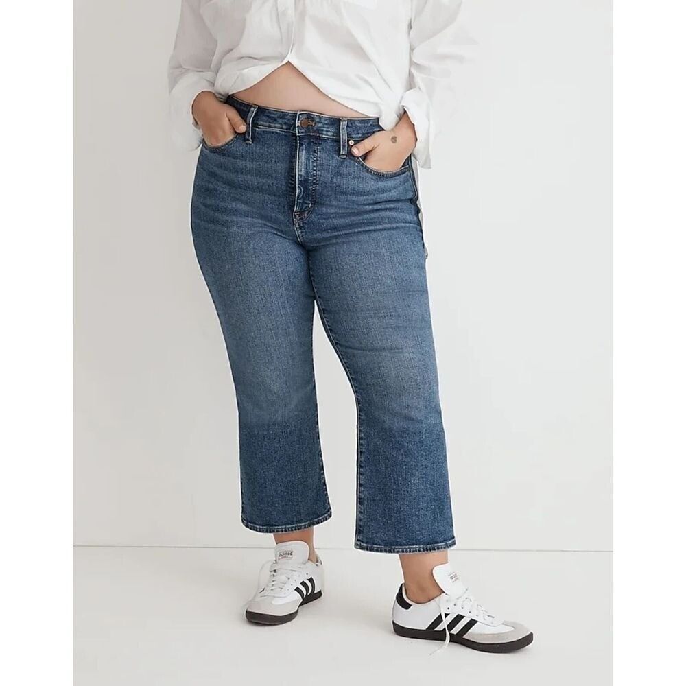 New Madewell Jeans Plus Sz 24 37 Cali Demi Crop Boot Cut Slimming Preppy Coastal